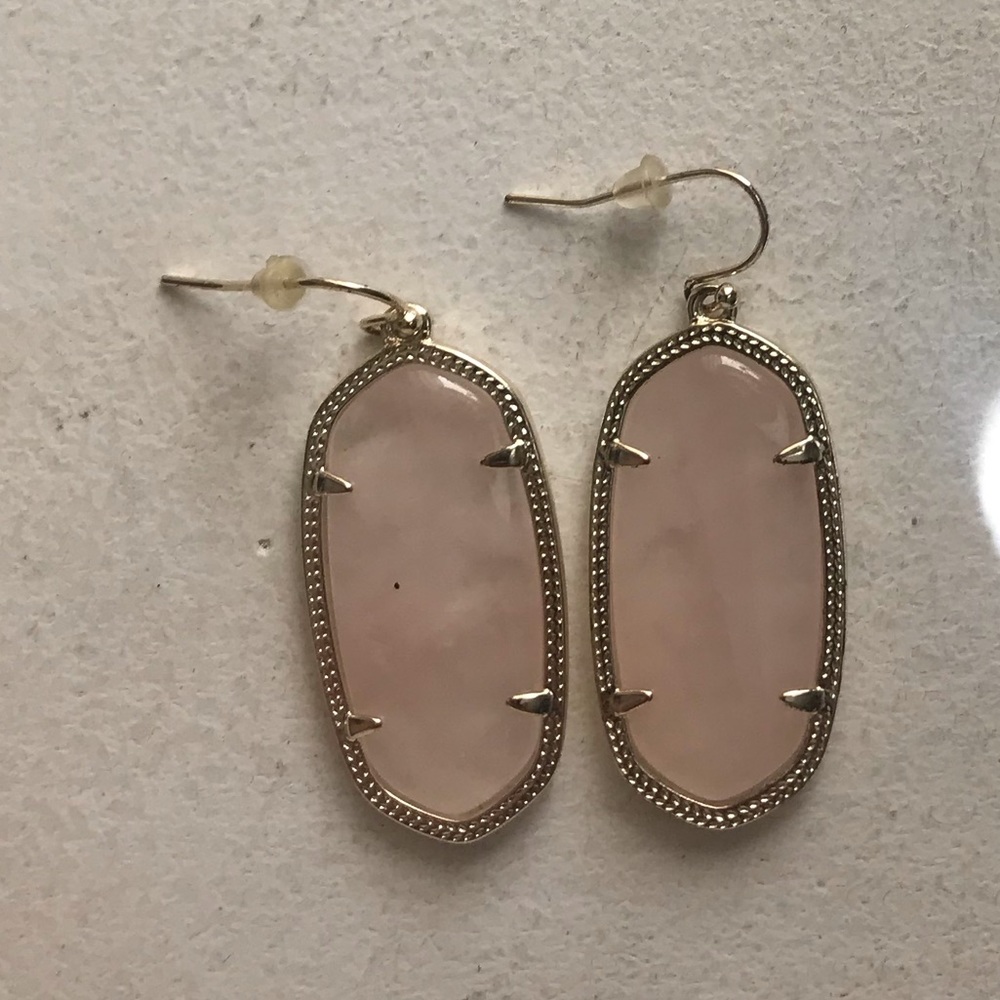 Kendra Scott Danielle earrings pink pearl